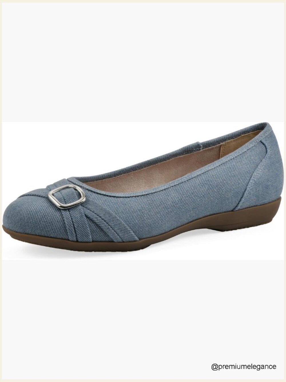 Women's Ballet Flats Criss Cross Cushioned Comfort Pull-On Round Toe